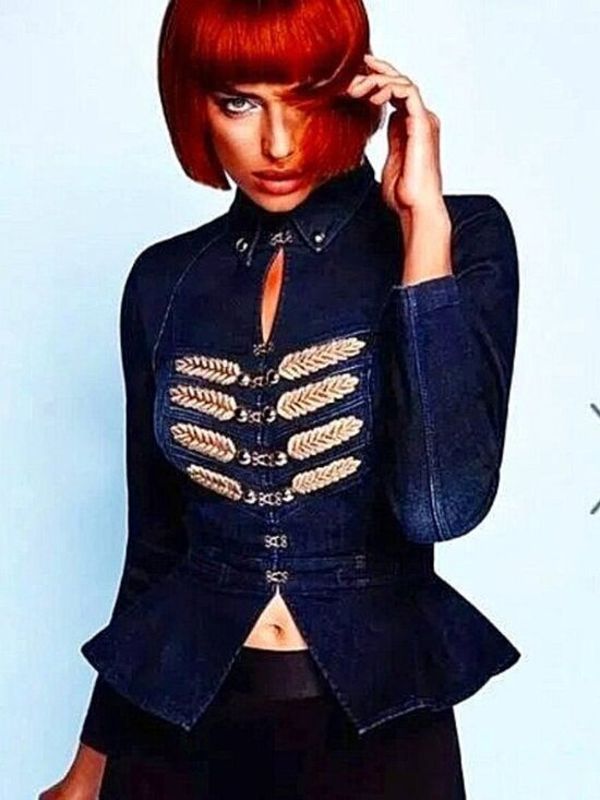 bebe Jackets & Blazers - 💥SPECTACULAR💥 Bebe Vintage Denim Band Blazer